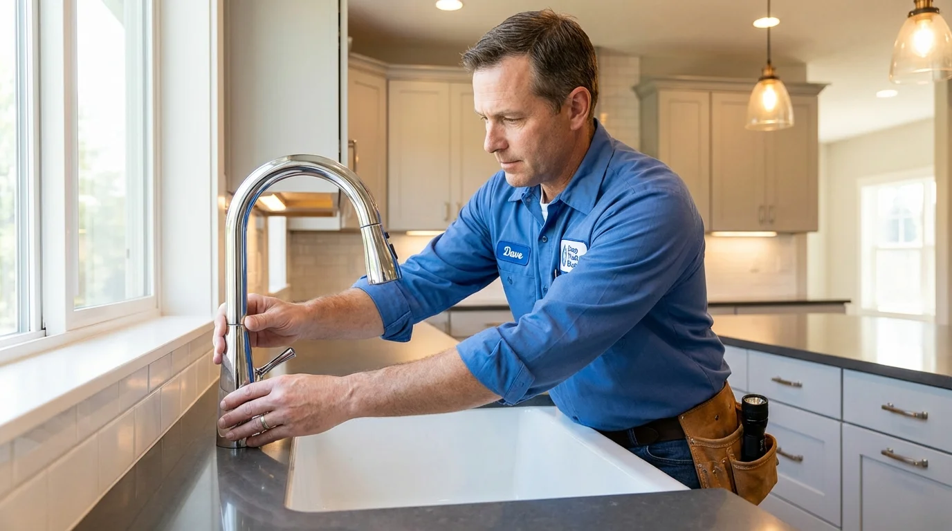 Kitchen faucet installation by Johns Plumbing LLC in Jewell