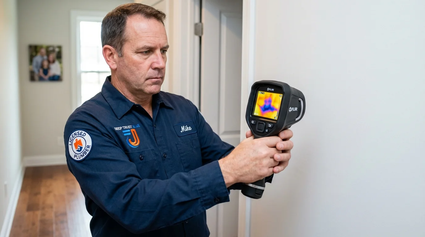 Thermal imaging leak detection by Johns Plumbing LLC in Jewell